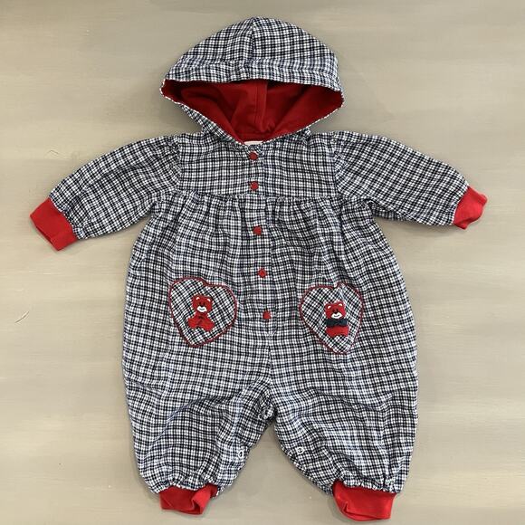 Vintage 90s Baby Girl One Piece Romper 3-6M - Picture 1 of 9